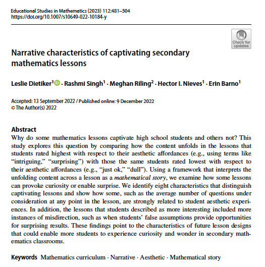Research: Narrative characteristics of captivating secondary ...