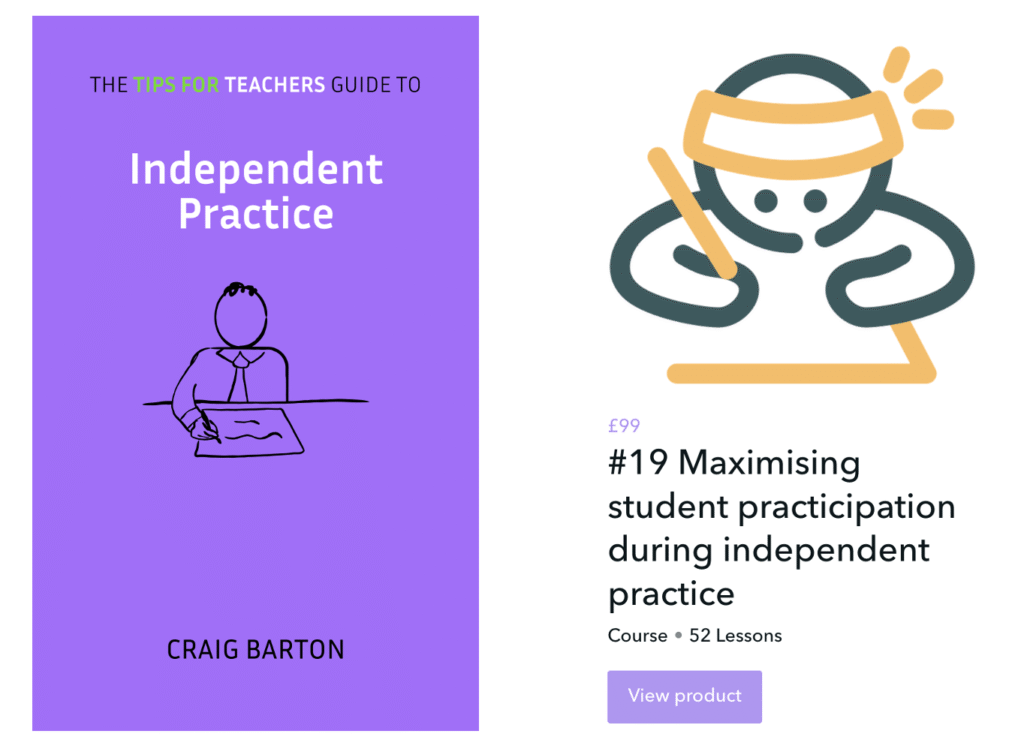 Maximising the participation ratio during independent practice - Tips ...